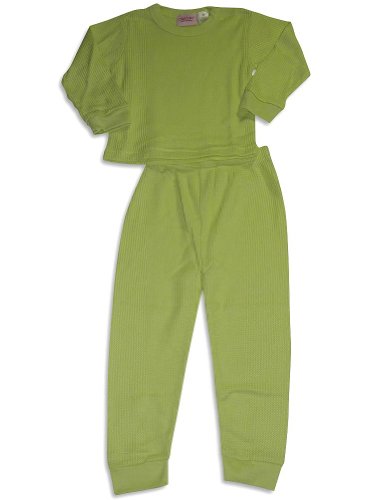 Carters Watch the Wear - Toddler Girls Long Sleeve Thermal Set, Lime (Size 3T)
