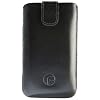 Original Favory Etui Tasche fuer / Alcatel One Touch 995 ULTRA / Alcatel One Touch 997D (Dual-Sim) / Leder Etui Handytasche Ledertasche Schutzhuelle Case Huelle *Speziell - Lasche mit Rueckzugfunktion* In Schwarz