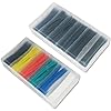 Schrumpfschlauch Sortiment 100x schwarz 100x farbig 200 Teile Schrumpfschl�uche Set in Box