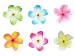 Bundle Monster Hawaiian Plumeria Flower Foam Hair Clip Accessory Set of 6 Jewelry