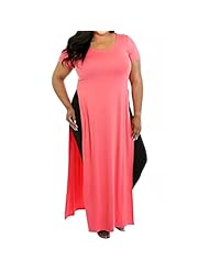 Plus Size Sexy Summer Cotton Illusion Slit  Shirt  Dress