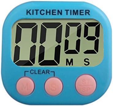 Kitchen Timer Digital Count Up and Down with Large LCD and Reminding Alarm Sold By Veset (Blue)