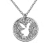 Playboy - CN3148 - Pendentif Femme - Platine - Or - Cristal