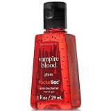 Bath and Body Works Plum Vampire Blood PocketBac Deep Cleansing Anti-Bacterial Hand Gel 1 oz (29 ml) - Glow in the Dark Label