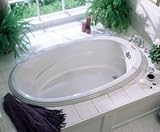 Jacuzzi N850958 Gallery 5 Oval Whirlpool Bath, Almond