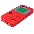 Nintendo Game Boy Gameboy Silicone Case Cover For iPhone 4 RED