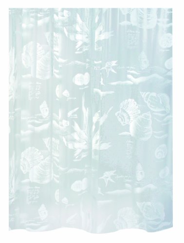 Spirella 1031544 Duschvorhang RIFF WHITE B x H: 180 cm x 200 cm