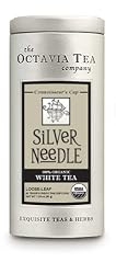 Octavia Tea Silver Needle (Organic White Tea) Loose Tea, 1.23-Ounce Tins (Pack of 2)