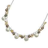 16 + 1.5 Inch Extension Necklace with Cultured Freshwater Pearl and Crystal