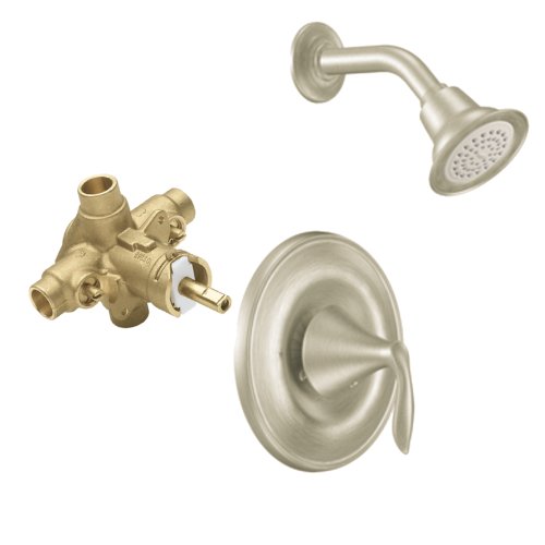 Moen T2132BN-2570 Eva Posi-Temp Shower Trim Kit with Valve, Brushed Nickel