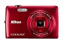 Nikon COOLPIX S4300 16 MP Digital Camera with 6x Zoom NIKKOR Glass Lens and 3-inch Touchscreen LCD (Red)