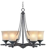 Austin Weathered Saddle 6-Light Chandelier