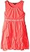 My Michelle Girls' Dress with Pleated Neck and Corkscrew Skirt and Beaded Waistband