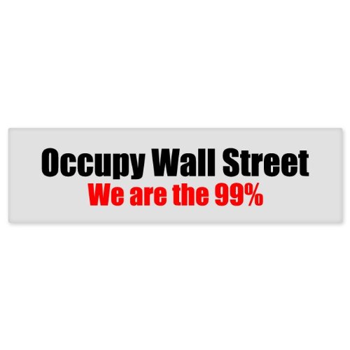 Occupy Wall Street We Are the 99% car bumper sticker decal 7