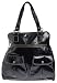 Shiraleah Elsa Large Black Patent Pleather Tote