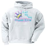 It isn't easy being princess Erin Youth Hooded Sweatshirt (for Kids) Various Colors Available