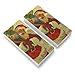 Christmas Holiday Retro Antique Santa Route Eraser Set of 2