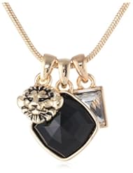 Anne Klein Gold-Tone Multi-Charm Pendant Necklace, 16"