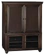 Savannah Pocket Door Armoire in Mocha Cherry Finish By Bush Furniture