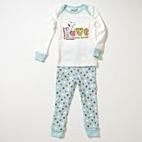 Franco Apparel "Snoopy Love" Toddler Girls Peanuts 1x1 Rib Tight Fitted Sleepwear