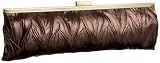 Jessica McClintock Leaf Embossed Frame Clutch