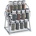 Chrome Ferris Wheel Spice Rack with 20 Spices