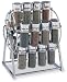 Chrome Ferris Wheel Spice Rack with 20 Spices
