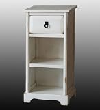 Privilege 24075-W 1 Dr 1 Shelf Stand - Vintage White