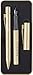 Faber-Castell Grip Edition 201625 Gift Set Fountain Pen Nib Width M and Ballpoint Pen with Large Capacity Refill XB in Metal Case Gold