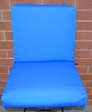 Outdoor Mid-Back 22 SEAT & BACK Chair Seat Cushions - Sunbrella (Pacific Blue #5401)