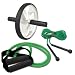 Ultrasport Unisex Adult Toning set / Fitness band, AB Roller, Skipping rope
