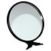 Travel Mirror - Circular True Image hand held or Free Standing - Black 11.5cm
