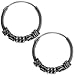 14mm Bali Hoop Earrings Sterling Silver