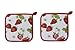 Now Designs Basic Potholders, Strawberries, Set of 2