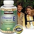 Kirkland Signature Vitamin E 400 IU, 500 Softgels each (pack of 2)
