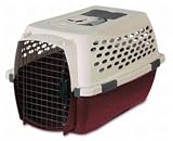 Petmate Carriers Fashion Kennel Cab Maroon Tan Medium - 21275