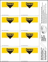 Clearance - Small Item Price Shelf Signs (800pk) - 3.5