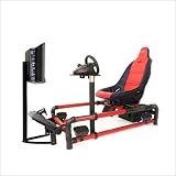 HotSeats 600 - Black Racer GT Game Chair with PC, Racing Game Package