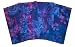 ArtisanStreet's Blue & Purple Flower 2-Ply Batik Napkins. Set of 4. Reversible Constr...