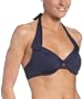 Anne Cole Women's The Cape Halter Swimsuit Bra,Navy,Small