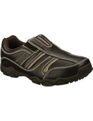 Shoes: Skechers Diameter-Walter Boys Toddler-Youth Slip On 13.5 M US Little Kid Dark Brown - SKECHERS USA Inc