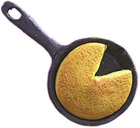 Dollhouse Miniature Skillet Cornbread in a Skillet