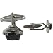 Cuff Links Studs in Sterling Silver Onyx Gemstone Men Gift (cflng164)