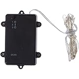 RGBY Fairy LED Wire String Lights - Multicolor Starry Starry Lights w/ Timer Battery Box for Festival, Christmas, Holiday, Wedding and Party - Waterproof, Battery Operated