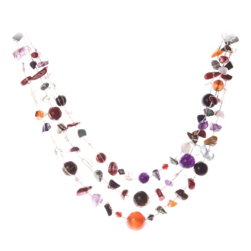 Oi! Mixed Semi Precious Stone Necklace
