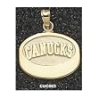Vancouver "Canucks" Puck Charm/Pendant -14K/10K, Stainless Steel or Gol Plated