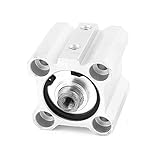 uxcell エアシリンダ アルミニウム材質 ニューマチックアクセサリー シングルロッド デュアルアクション