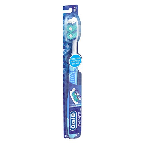 OralB 3d White Vivid 40 Medium Manual Toothbrush With Tongue Cleaner 1