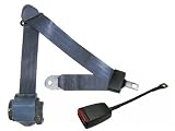 3-Point Retractable Lap & Shoulder Seat Belt, Navy, with End Release Buckle