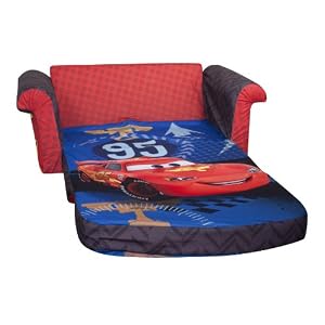Marshmallow Children's Furniture - 2 in 1 Flip Open Sofa - Disney Cars 2